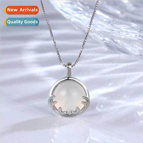 A deer has you whe chalcedony necklace female 2022 new ins n