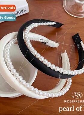 Korean  spring summer pearl hair bands large double bangs th