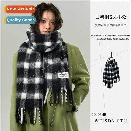 Men women warm plaid scarf Meilad atmosphere new scarf shawl