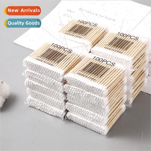 Double-ended cotton swabs disposable wooden swabs ear diggin