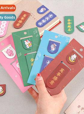 Creative text magnetic bookmarks students wh cute cartoon st