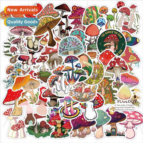50 Cute Cartoon Mushroom Graffi Stickers DIY Decoration ggag