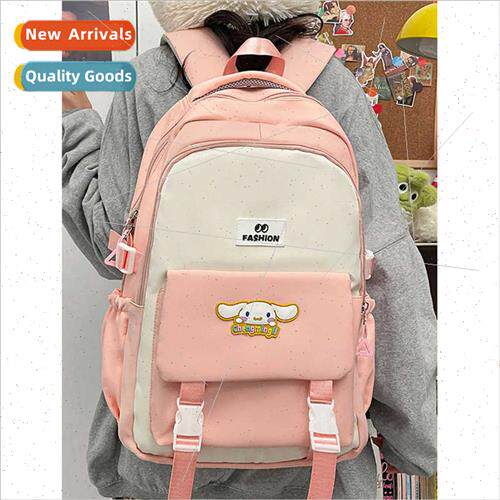Student schoolbag capacy college students shoulder bag 2023