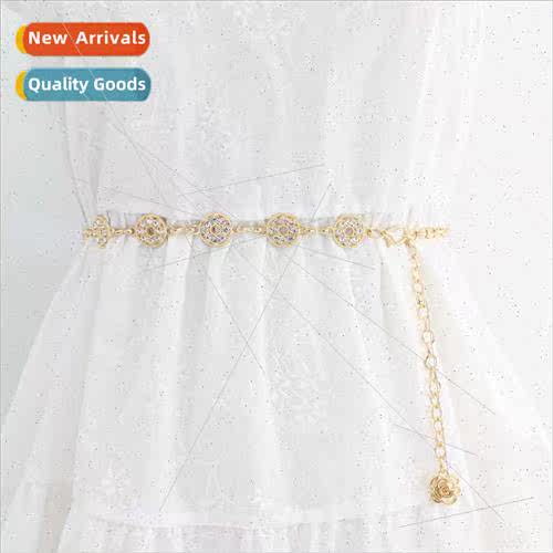Hook adjustable waist chain women versatile skirt sweater de