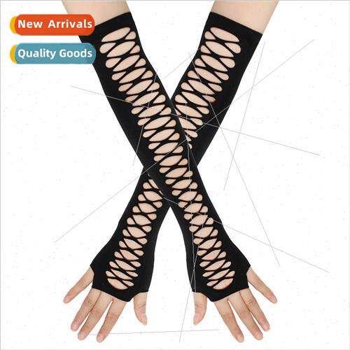 Mid-length broken gloves hollow cross mesh stch gloves cos a