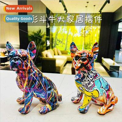 Dazzling color bulldog home furnishings ornaments living roo