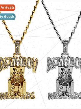 New  Hip Hop DEATHROW Prisoner Necklace Death Row Zircon Pen