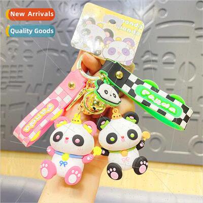 Cartoon flower scroll panda car charm accessories doll doll