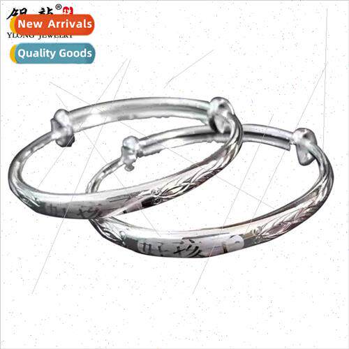 Baby silver bracelet 9999 silver baby full moon anniversary