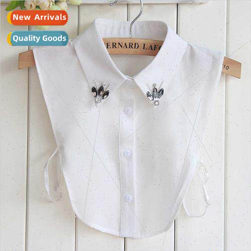 fall winter rhinestone beading false collar children shirt c