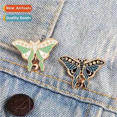 temperament butterfly brooch alloy stereo cocoon into a butt
