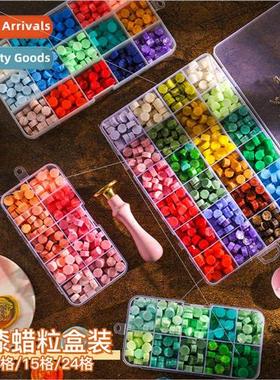 Colorful lacquer wax pellets transparent separator colorful