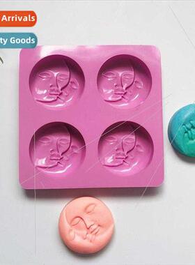 4-sided face soap 588 chocolate silicone mold cake pudding d