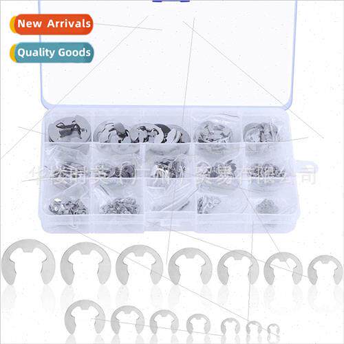 400PCS Boxed 304E Type Circlip Retaining Ring 1.5-15mm Combi