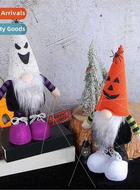 Halloween Creative Stchable Doll Whe Bearded Old Man Faceles