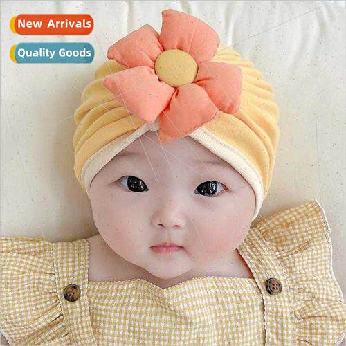 Baby hat spring fall thin cotton newborn hat female baby pri