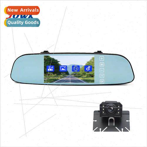 2022AHD Digal Wireless Full K 5 inch Rearview Mirror Reversi