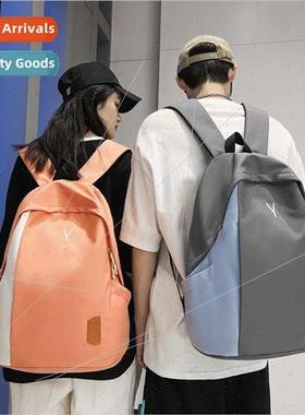 Korea h color splicing shoulder bag female new fashion backp