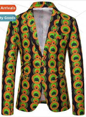 Men Jacket 2023 Autumn African Ethnic Yanhua Series Men Feat