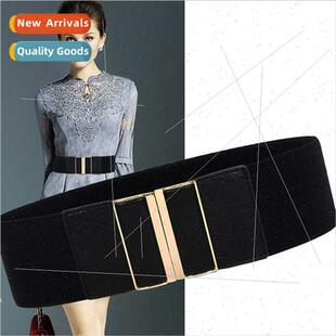 Europe square women belts waistband alloy wide belt waistban