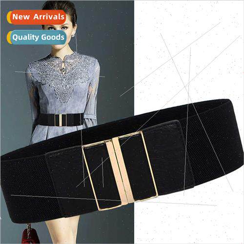 Europe square women belts waistband alloy wide belt waistban
