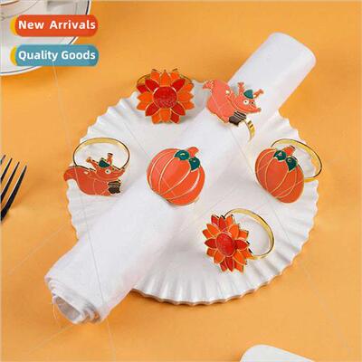 New Halloween Creative Oil Dripping Sunflower Squirrel Turke