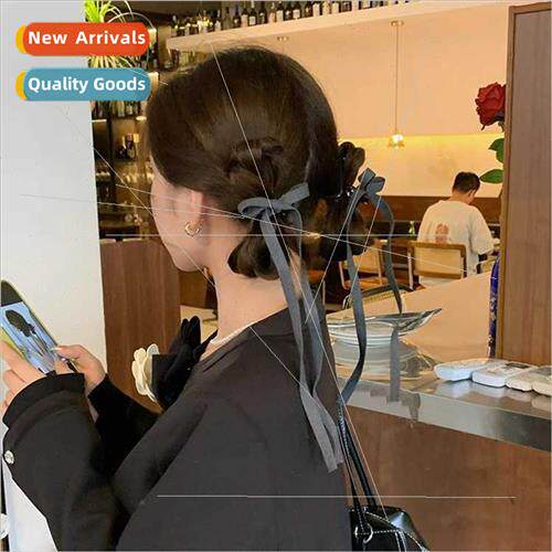 French ballet bow ribbon grasp clip sweet girl senior sense