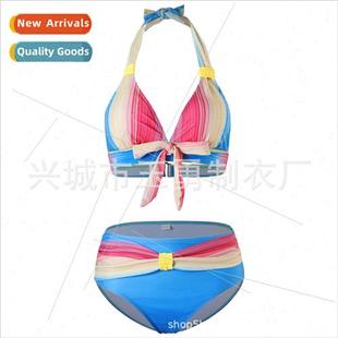 Swimwear Feminine Bikini 2021 Printed Europe Custom Spl New
