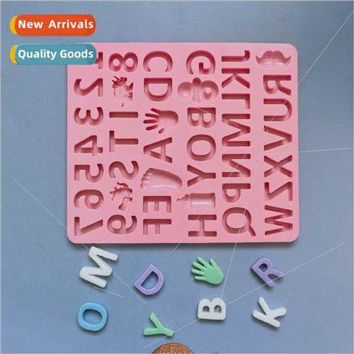Boys Alphabet Number Chocolate 2 licone Mold Cake Ice Cream