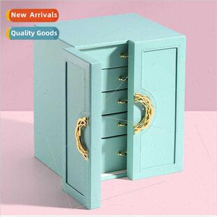 Jewellery box multi-layer large capacy Europe leather jewell