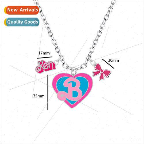 Europe Uned States fashion cute Barbie necklace English lett