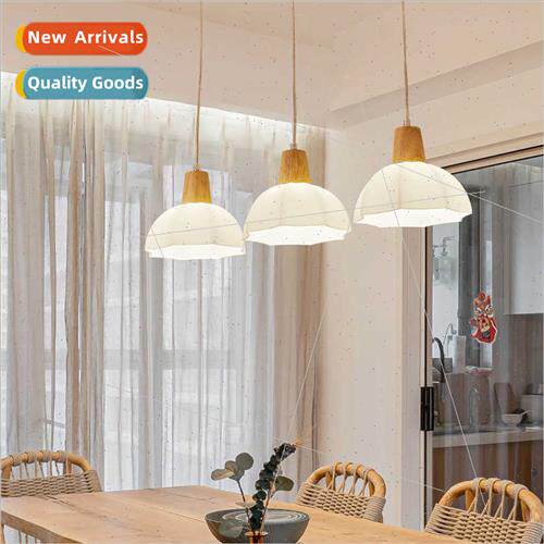 Dining room chandelier Scandinavian log three simple dining
