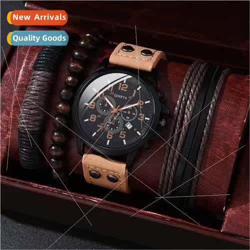 New hundred round disk quartz watch business casual men temp