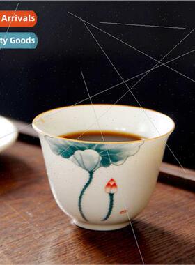 Hand-painted whe porcelain teacups single cup tea cup master