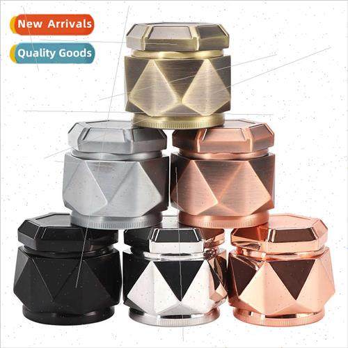New Cigarette Sharpener Rhombus 63mm Zinc Alloy 4-Layer Mult