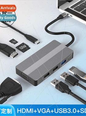 typec docking station hdmi/vga/usb3.0 hub laptop phone table