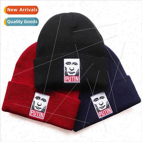 popular Russian Putin PUTIN wool cap embroidered kn cap set