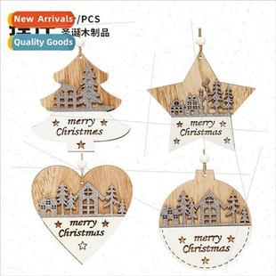 New Arrivals Christmas Decorations Double Whe Spliced Wooden