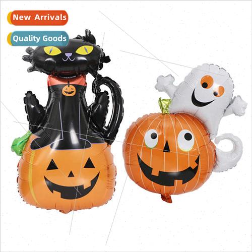 80x60cm Halloween bar ktv party decoration black cat pumpkin