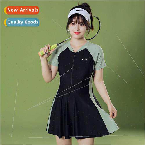 One-piece swimsu womens big size Korea large loose cover mea