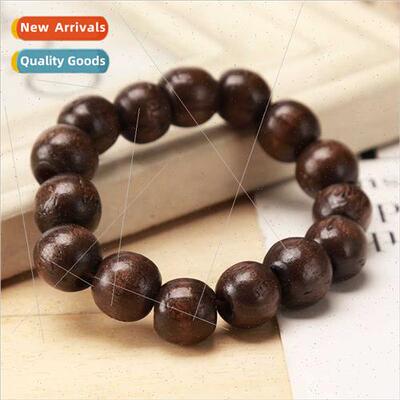 Black curry wooden buddha bead bracelet men buddha bead brac