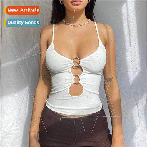 Europe Uned States women 2023 new spring fashion chest hollo