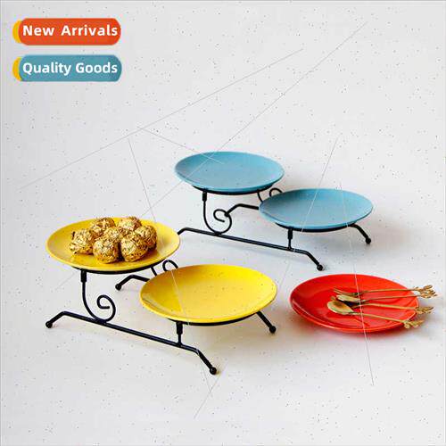 removable iron colorful double layer two layer fru plate cak