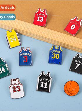 Cartoon Creative NBA Baller Basketball Jersey Pin Clothes Ba