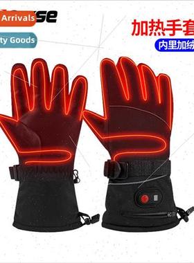 Winter rechargeable heated gloves cycling heated gloves outd