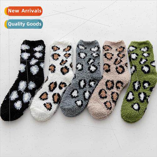 Autumn winter new women socks thickened half-fleece socks ho
