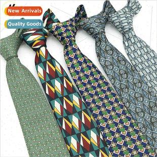 Printed Tie Fashion Vintage Plaid Striped Shirt Hand Casual