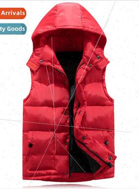 18 autumn winter solid color short couples vest new removabl