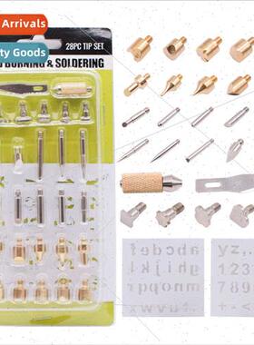 28 Pcs Engraving Soldering Iron Heads Ironing Tools Branding