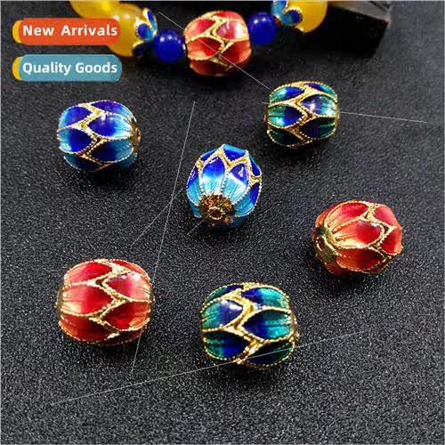 barrel beads diy handmade agate amber beeswax string jewelry